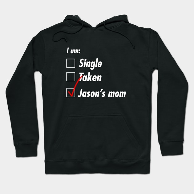 Single Taken Mom Hoodie by TeEmporium